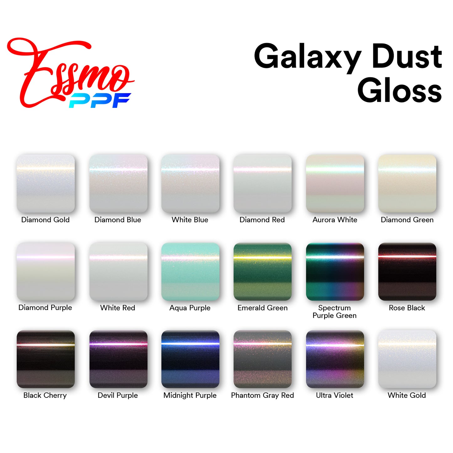 PPF Paint Protection Film TPU Galaxy Dust Gloss Ultra Violet Full Roll Special Order