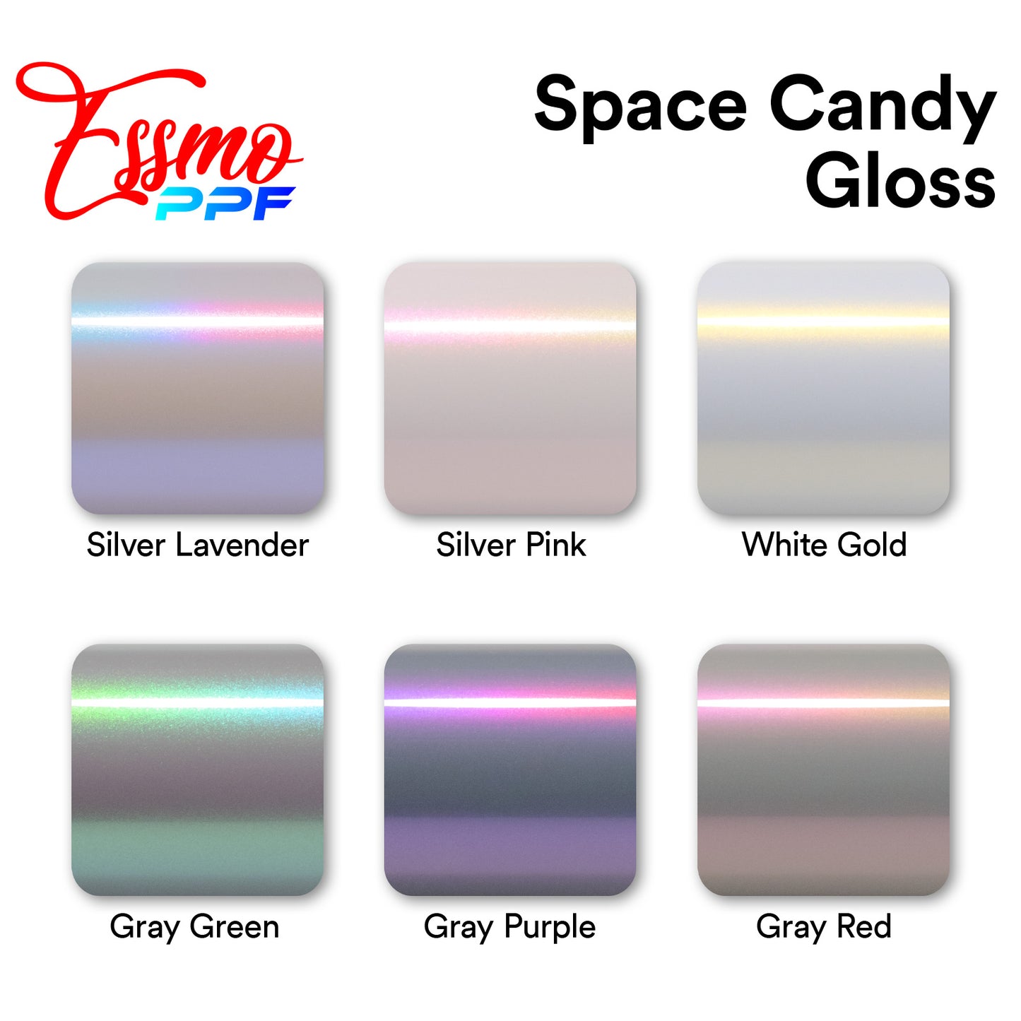 PPF Paint Protection Film TPU Space Candy Gloss Silver Lavender Full Roll Special Order