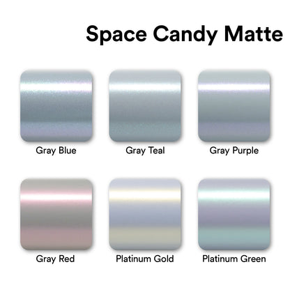 Space Candy Matte Gray Blue Vinyl Wrap
