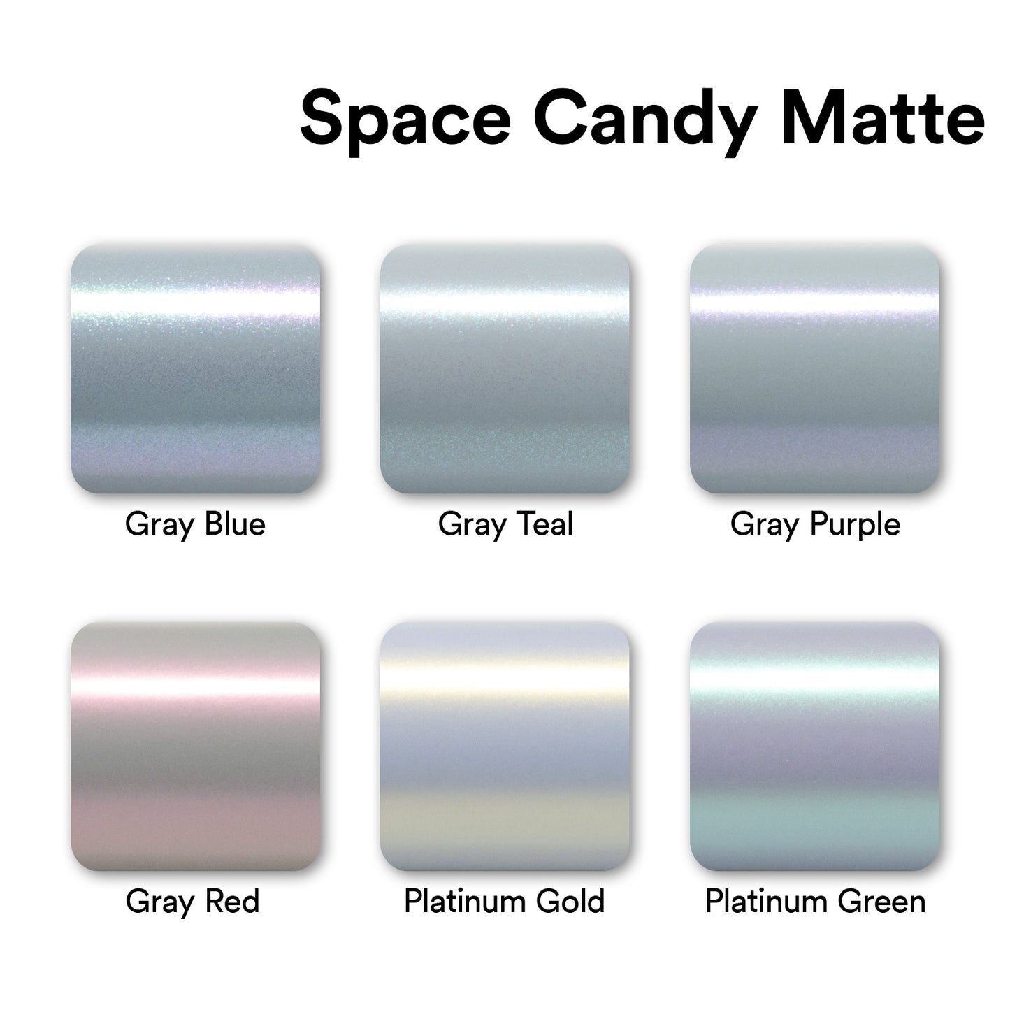 Space Candy Matte Gray Teal Vinyl Wrap
