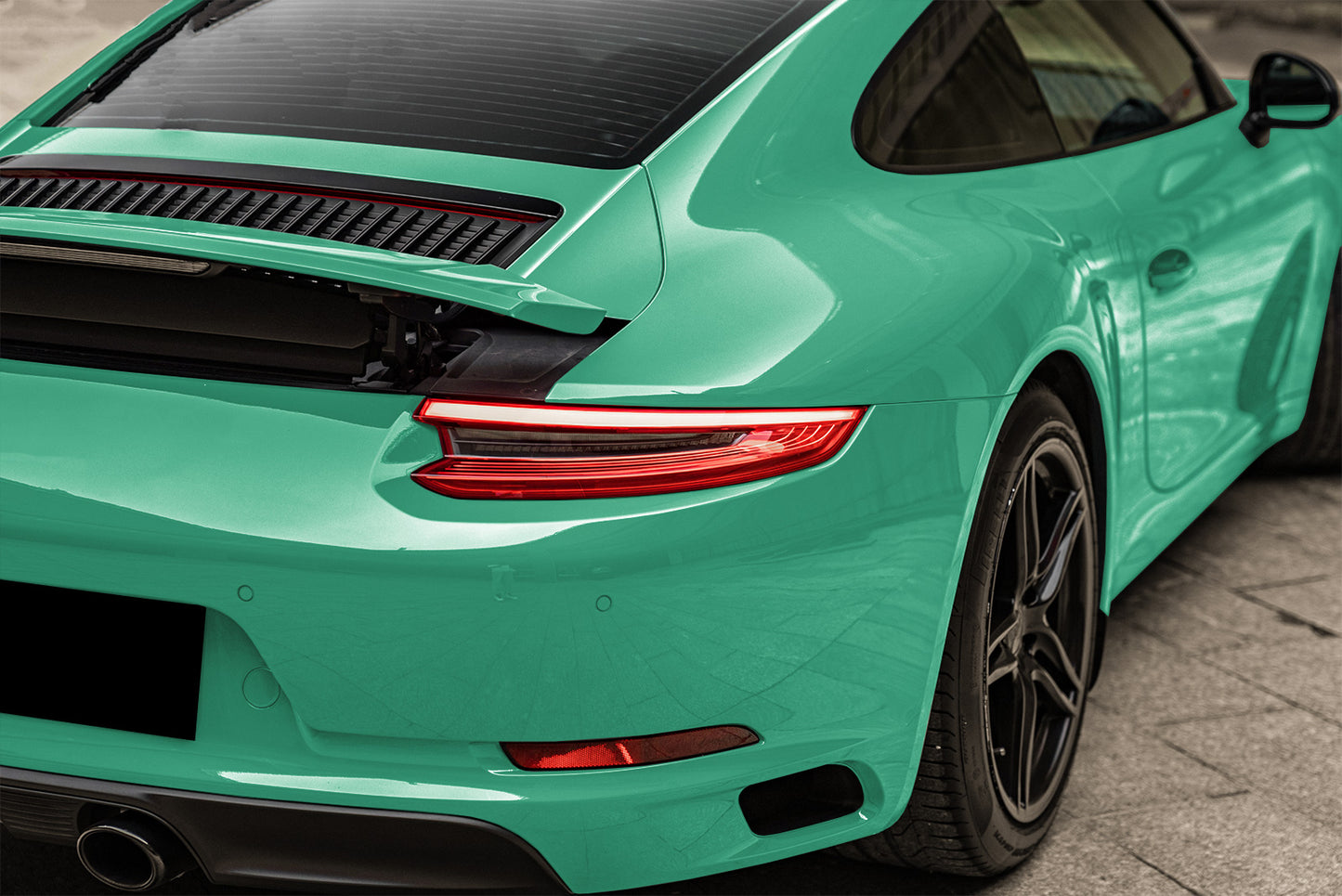 High Gloss Retro Green Vinyl Wrap