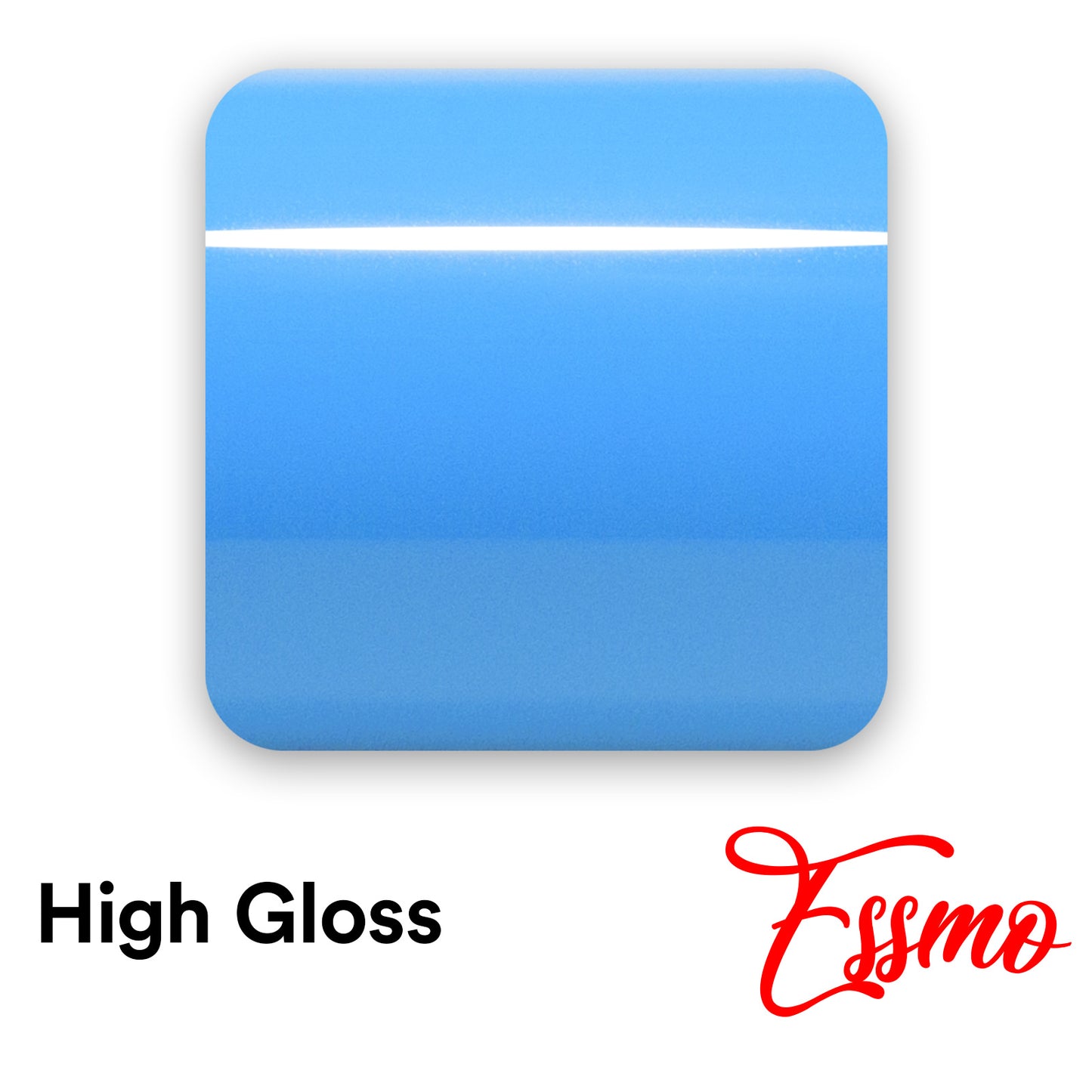 High Gloss Sky Blue Vinyl Wrap