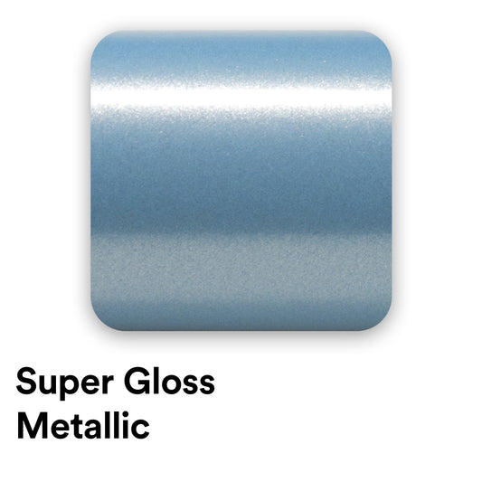 Super Gloss Metallic Crystal Blue Vinyl Wrap