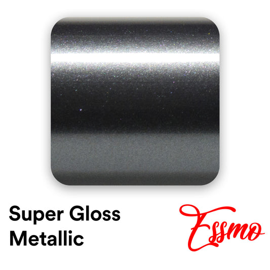 Super Gloss Metallic Charcoal Gray Vinyl Wrap