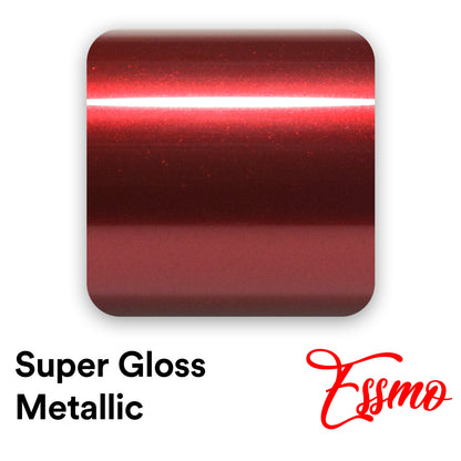 Super Gloss Metallic Cherry Red Vinyl Wrap