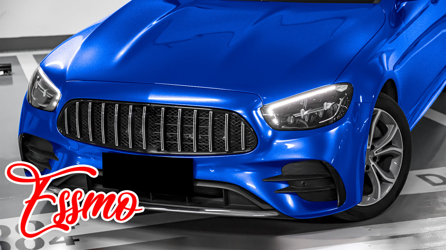 PET Super Gloss Metallic Intense Blue Vinyl Wrap