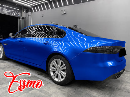 PET Super Gloss Metallic Intense Blue Vinyl Wrap