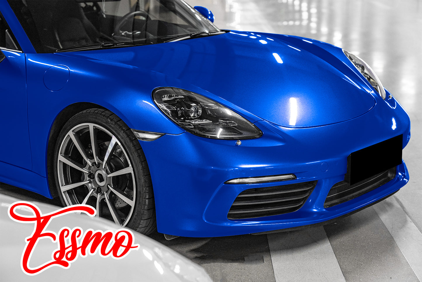 PET Super Gloss Metallic Intense Blue Vinyl Wrap