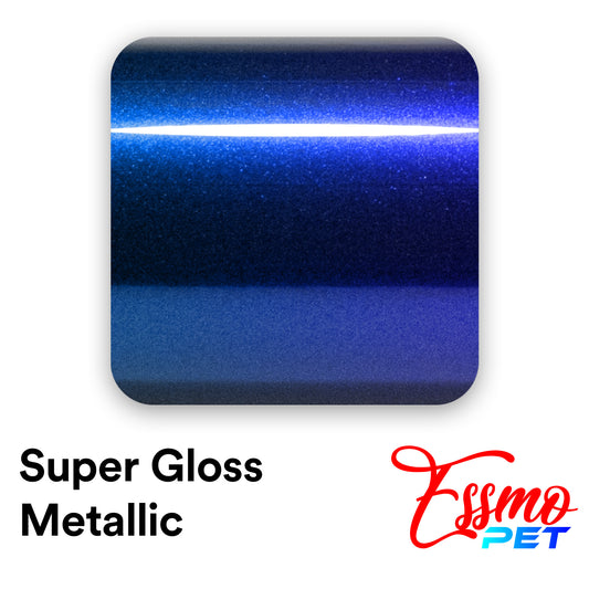 PET Super Gloss Metallic Blueberry Vinyl Wrap