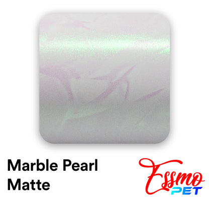 PET Marble Pearl Matte White Green Vinyl Wrap