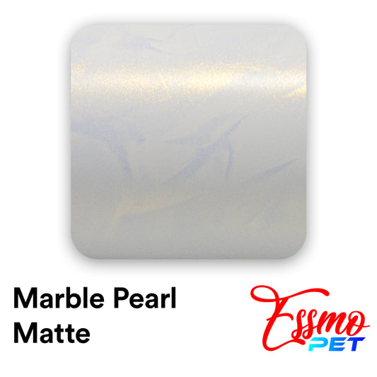 PET Marble Pearl Matte White Gold Vinyl Wrap