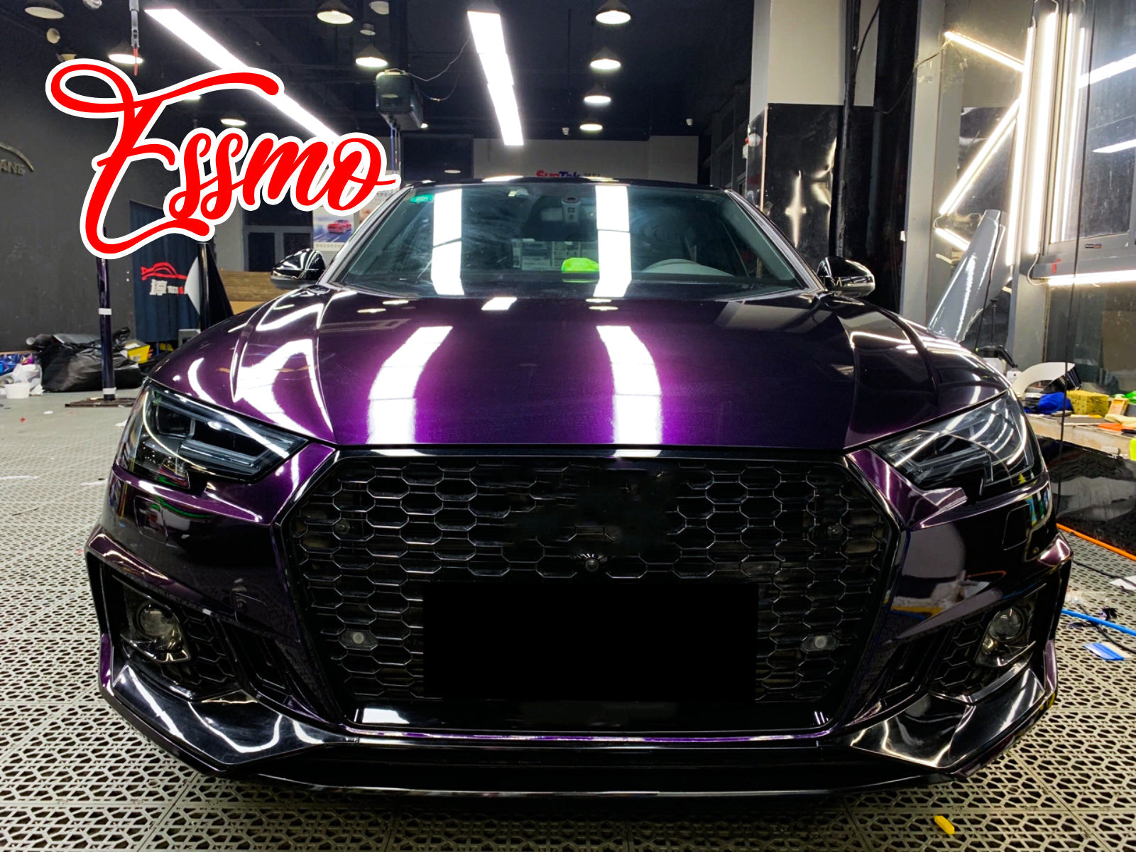 Galaxy Dust Gloss Devil Purple Vinyl Wrap