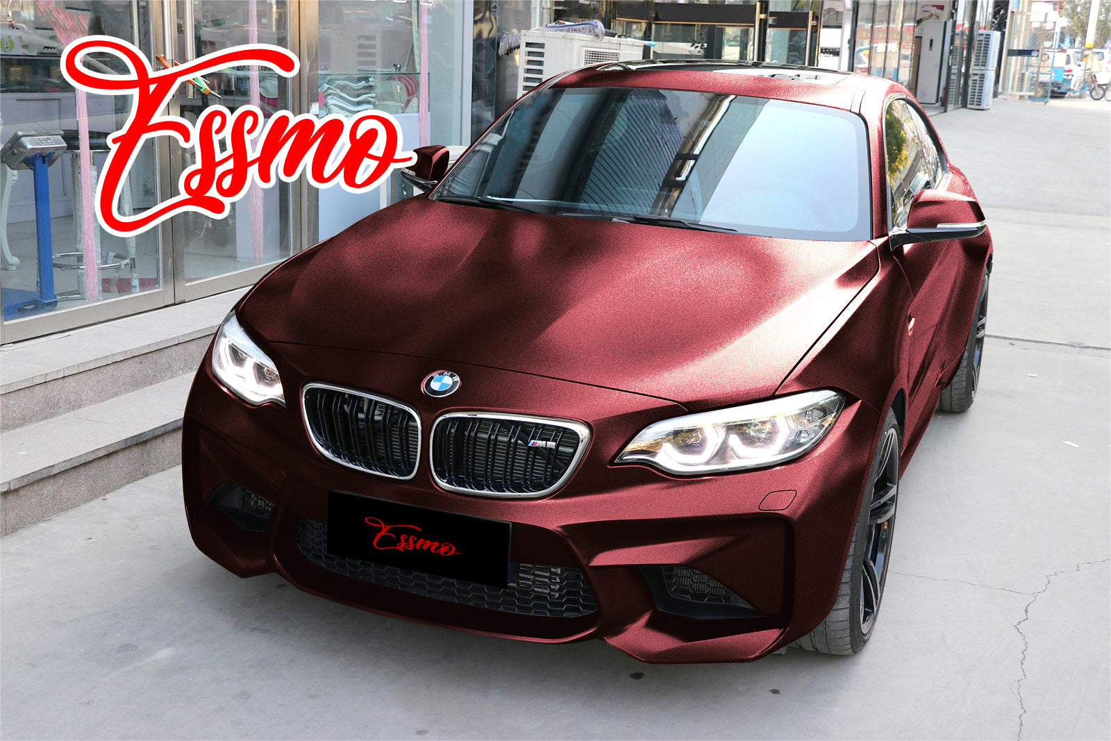 Matte Metallic Satin Pearl Burgundy Vinyl Wrap – Essmovinyl