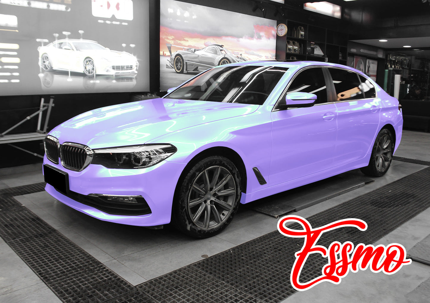 Galaxy Dust Gloss Violet Green Vinyl Wrap