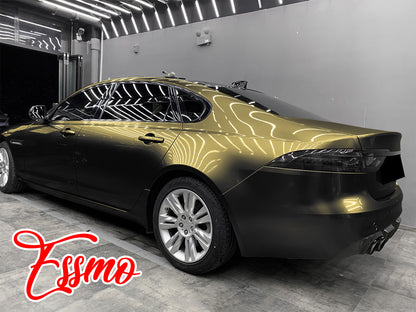 Galaxy Dust Gloss Black Gold Vinyl Wrap