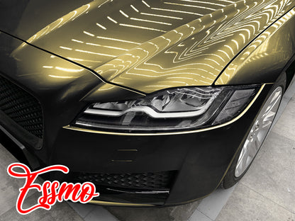 Galaxy Dust Gloss Black Gold Vinyl Wrap