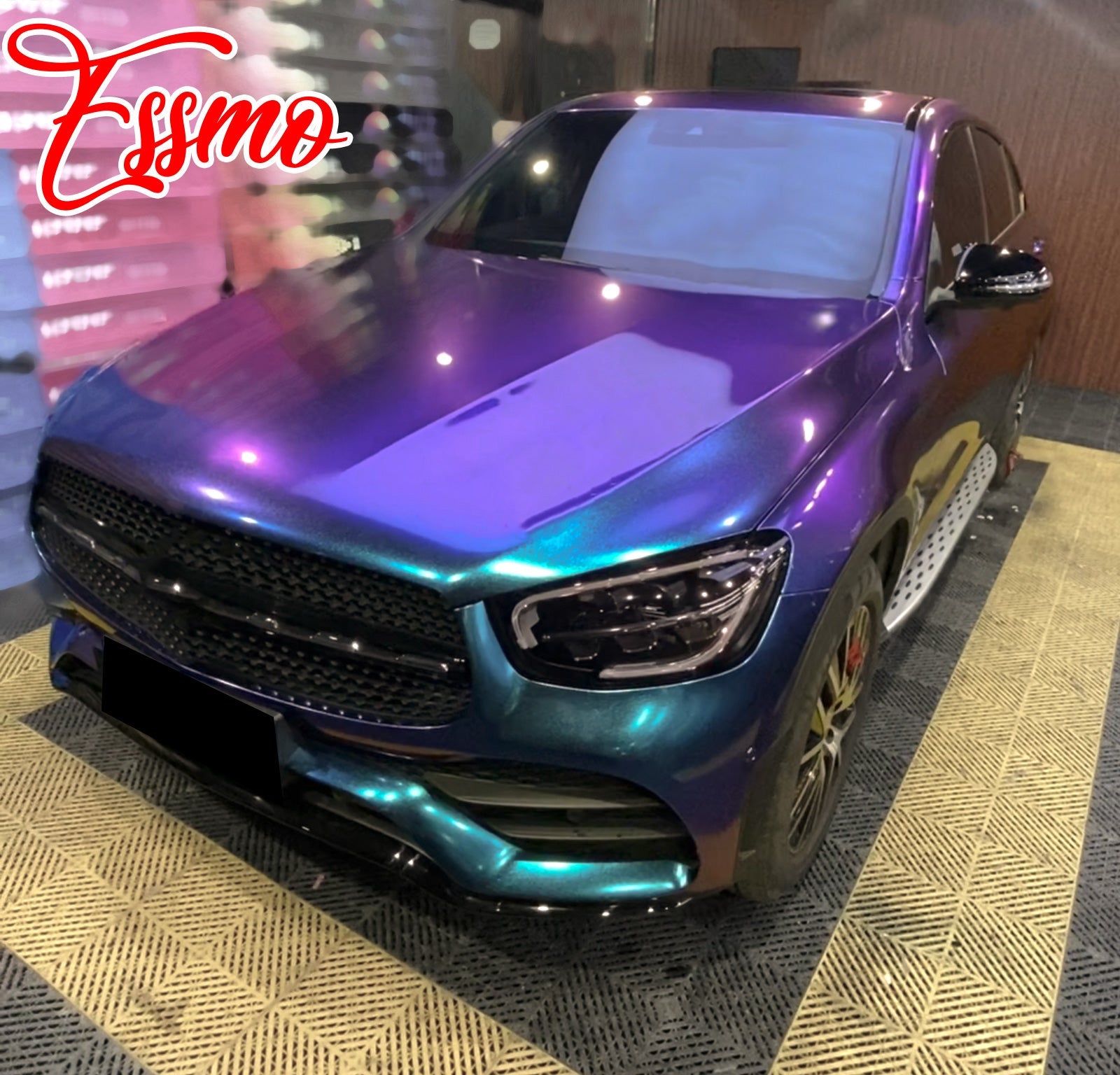 Galaxy Dust Gloss Purple Teal Vinyl Wrap