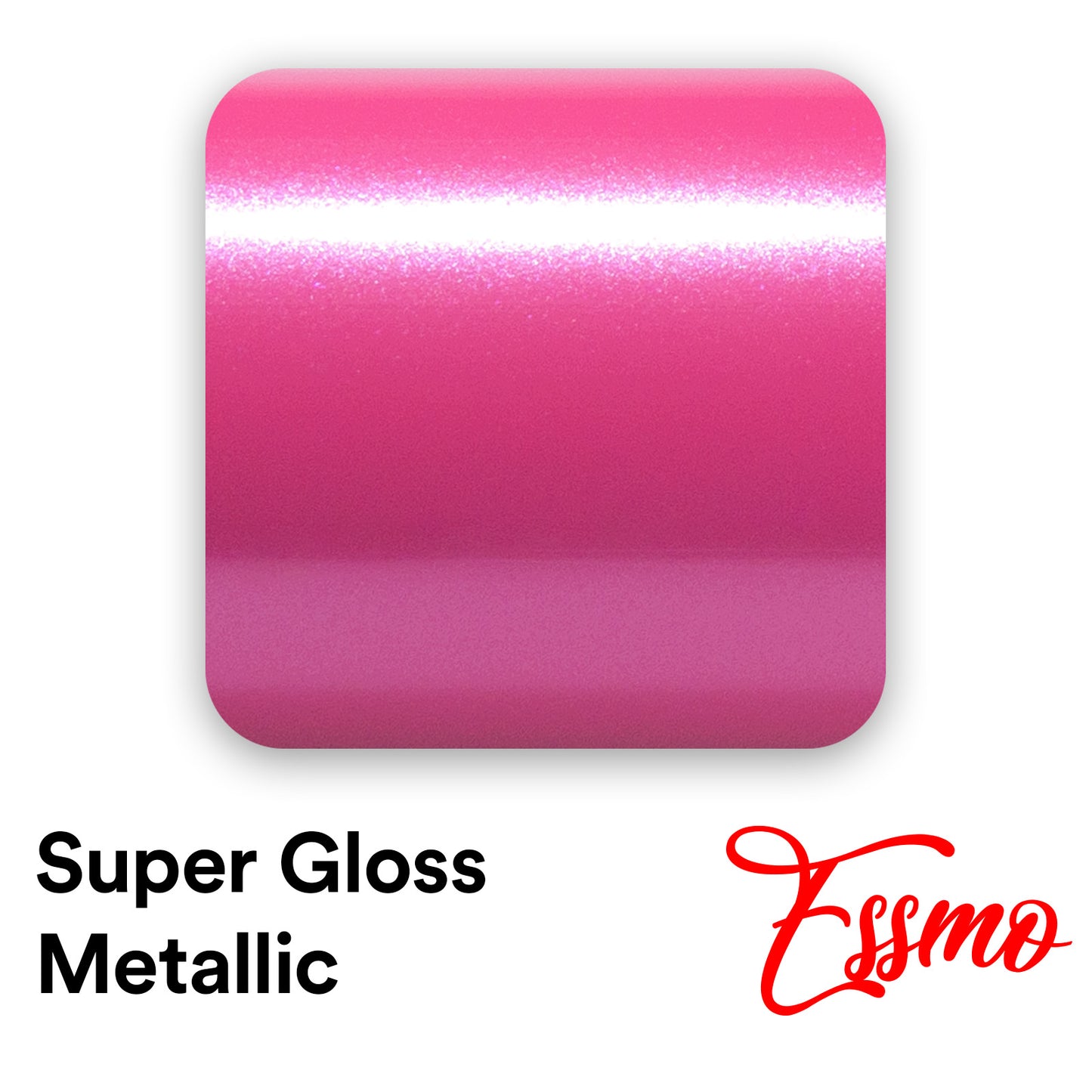Super Gloss Metallic Rose Red Vinyl Wrap