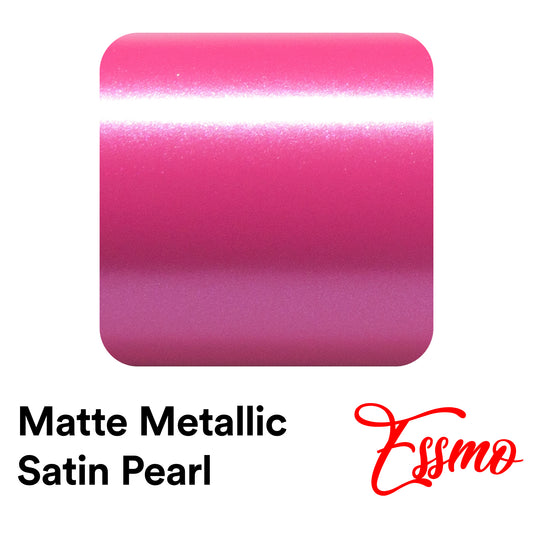 Matte Metallic Satin Pearl Rose Red Vinyl Wrap