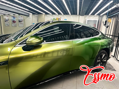 Galaxy Dust Gloss Gold Green Vinyl Wrap