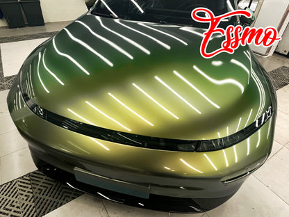 Galaxy Dust Gloss Gold Green Vinyl Wrap