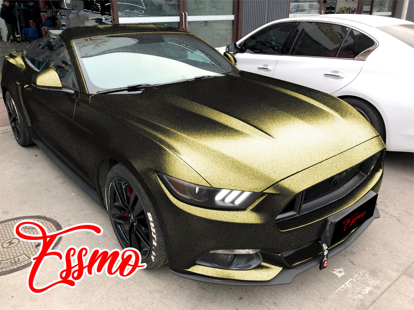 Matte Metallic Satin Pearl Bond Gold Vinyl Wrap