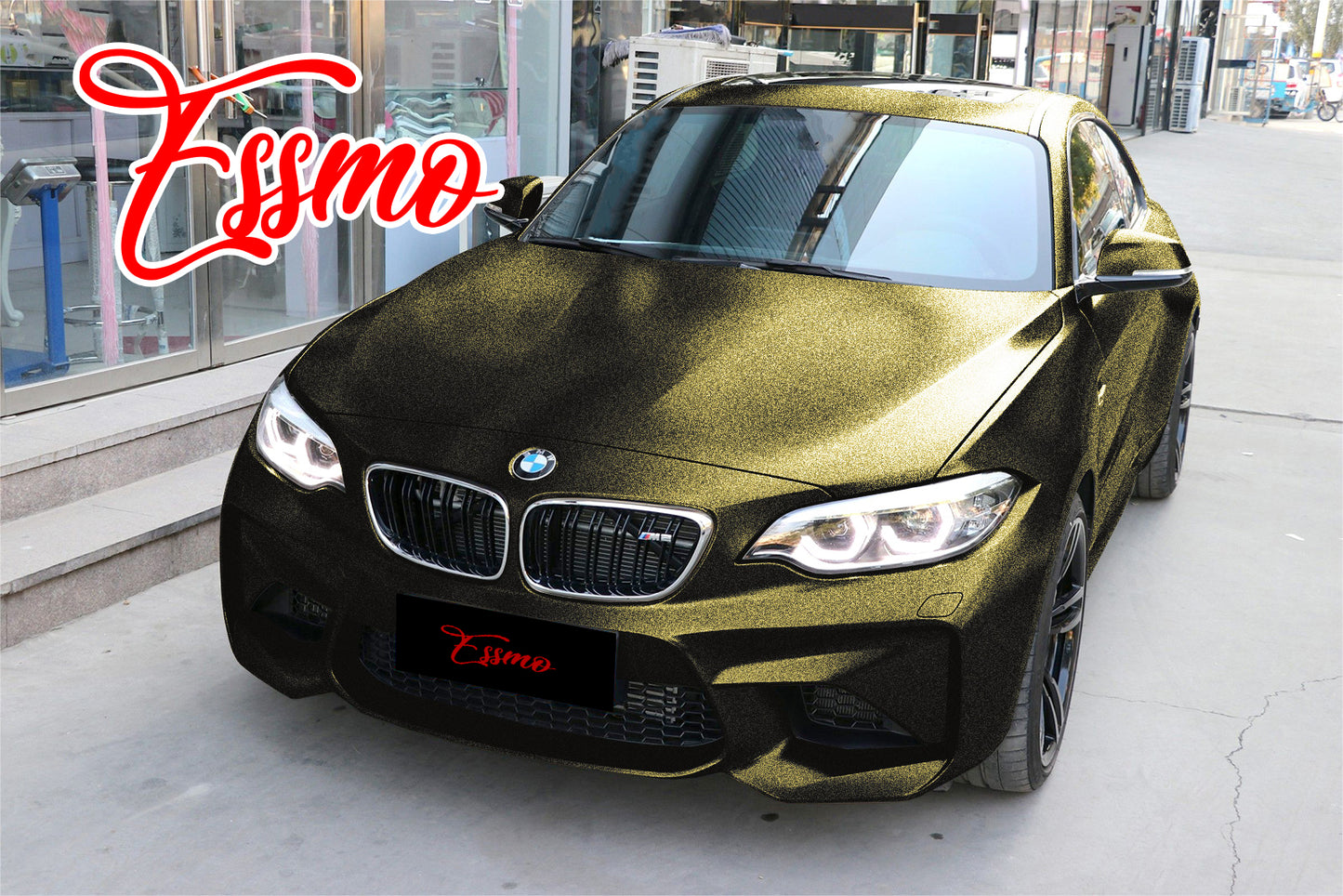 Matte Metallic Satin Pearl Bond Gold Vinyl Wrap