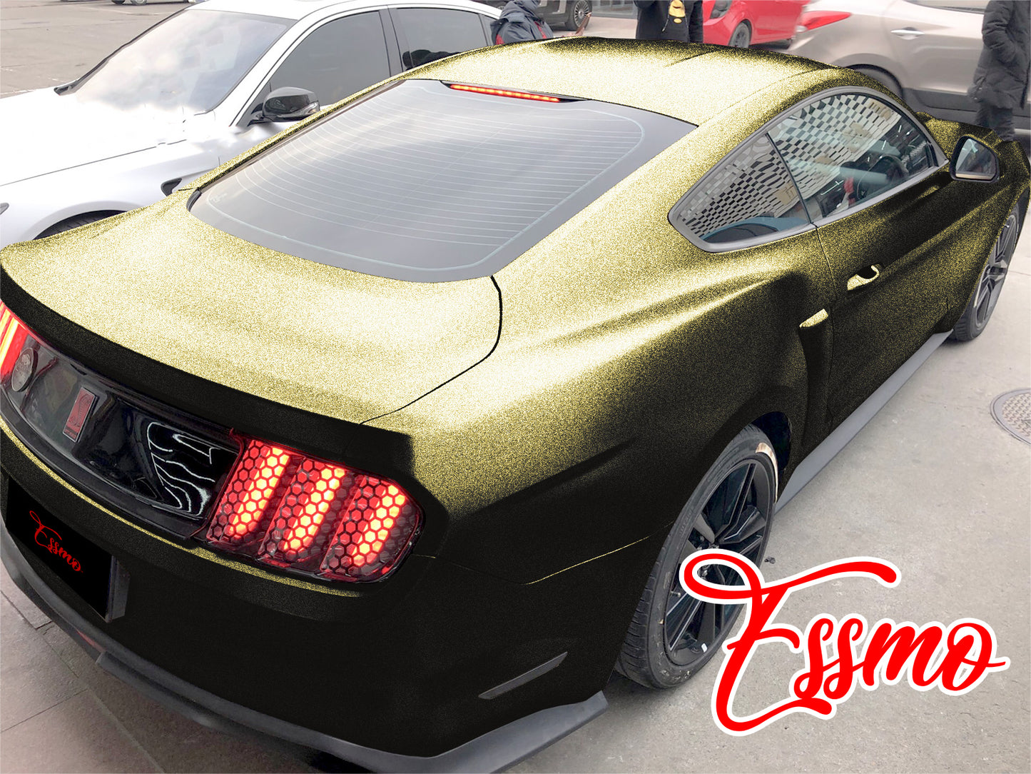 Matte Metallic Satin Pearl Bond Gold Vinyl Wrap