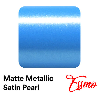 Matte Metallic Satin Pearl Azure Blue Vinyl Wrap