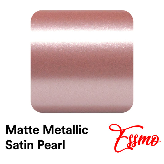 Matte Metallic Satin Pearl Rose Gold Vinyl Wrap