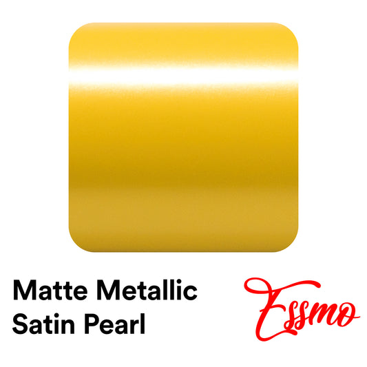 Matte Metallic Satin Pearl Yellow Vinyl Wrap