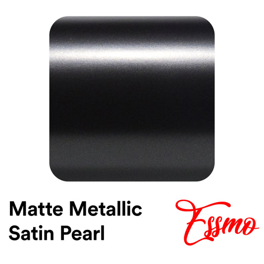 Matte Metallic Satin Pearl Black Vinyl Wrap