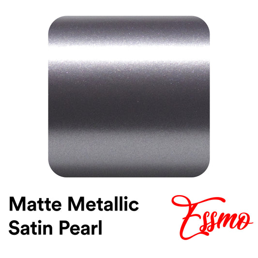 Matte Metallic Satin Pearl Gunmetal Gray Vinyl Wrap