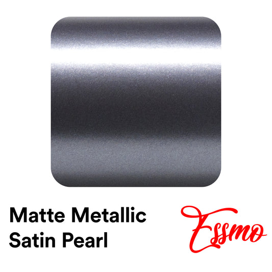 Matte Metallic Satin Pearl Charcoal Gray Vinyl Wrap