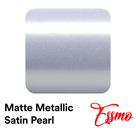 Matte Metallic Satin Pearl Platinum Silver Vinyl Wrap