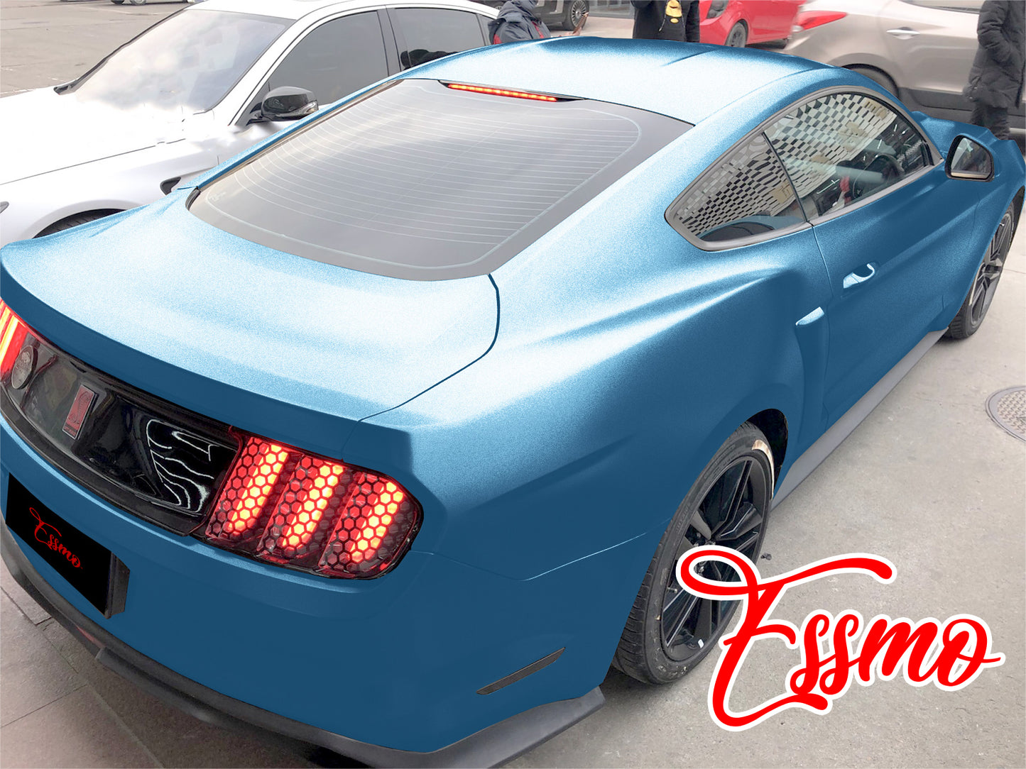 Matte Metallic Satin Pearl Lake Blue Vinyl Wrap