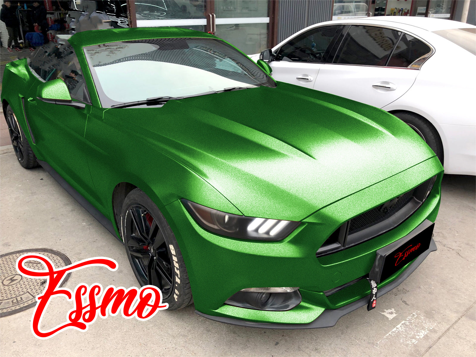 High Quality Pearl Matte Metallic Dark Green Vinyl Wrap Film Metal Forest  Green Car Wrapping Decal Roll Air Release