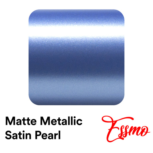 Matte Metallic Satin Pearl Frosted Blue Vinyl Wrap