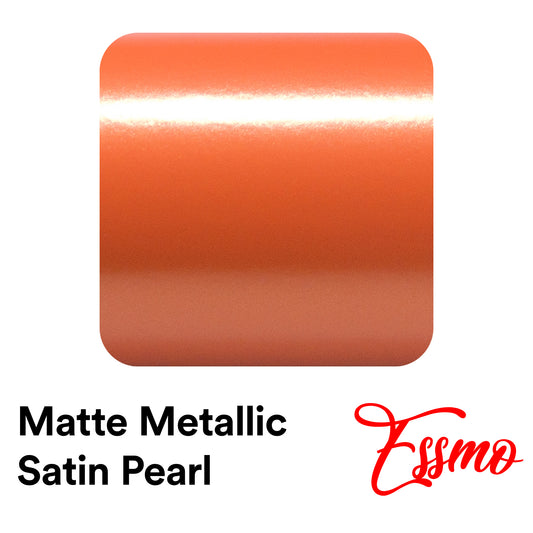 Matte Metallic Satin Pearl Orange Vinyl Wrap