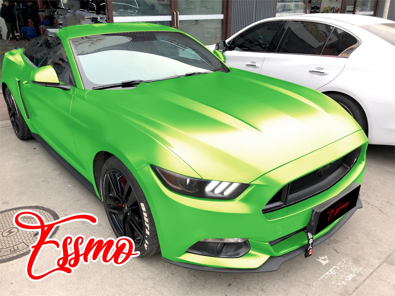 Matte Metallic Satin Pearl Apple Green Vinyl Wrap – Essmovinyl