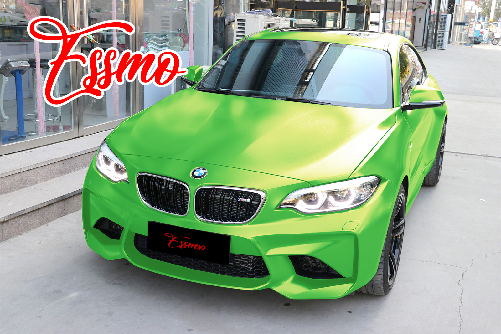 Matte Metallic Satin Pearl Apple Green Vinyl Wrap – Essmovinyl