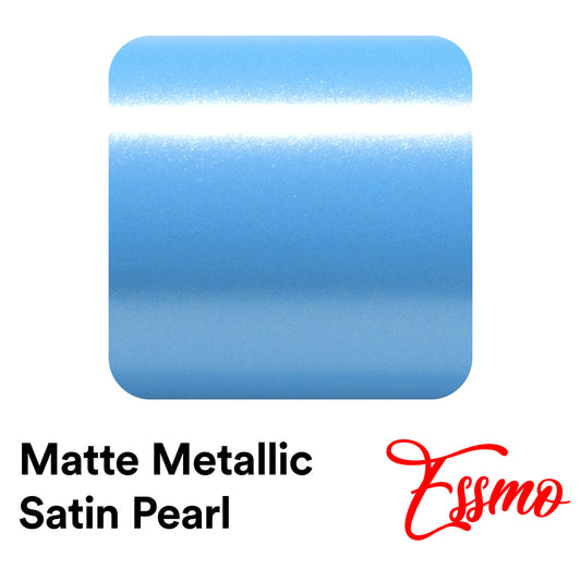 Matte Metallic Satin Pearl Light blue Vinyl Wrap