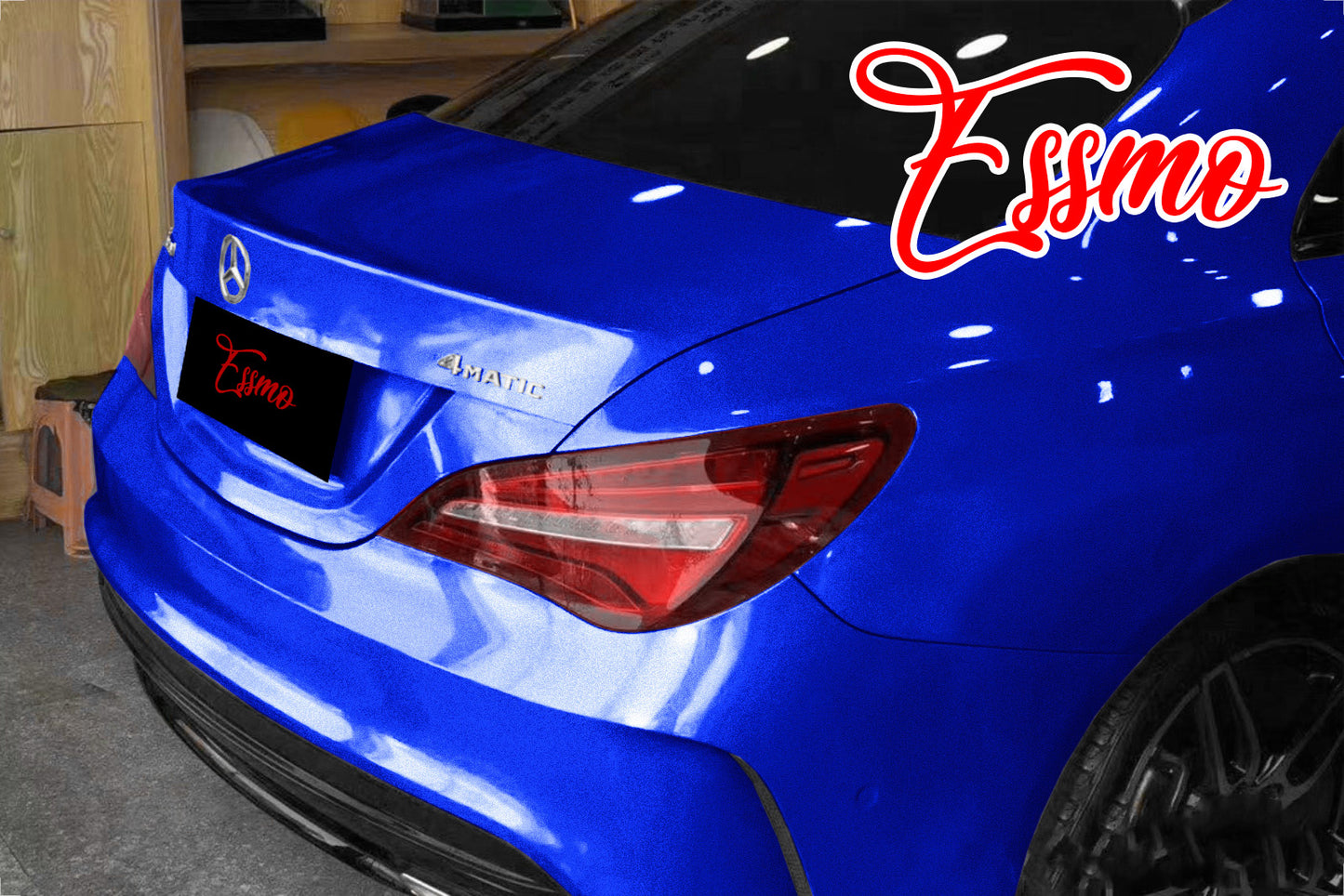 Super Gloss Metallic Intense Blue Vinyl Wrap