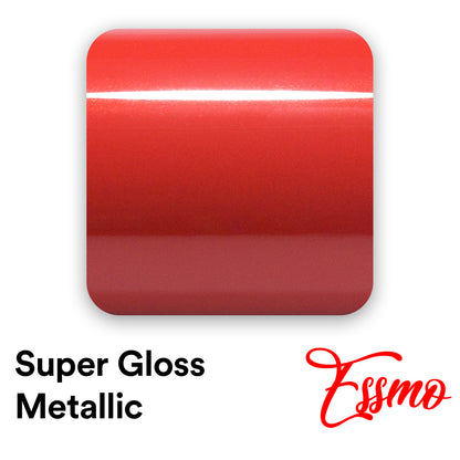 Super Gloss Metallic Candy Red Vinyl Wrap