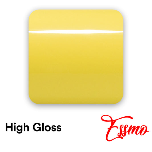 High Gloss Lemon Yellow Vinyl Wrap