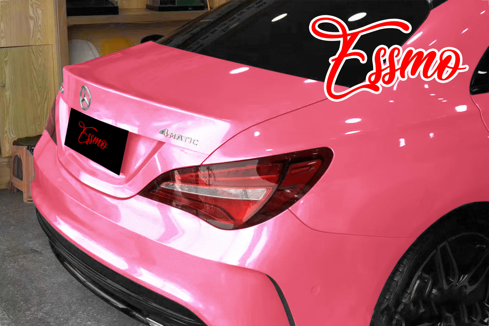 Super Gloss Metallic Cherry Blossom Pink Vinyl Wrap – Essmovinyl