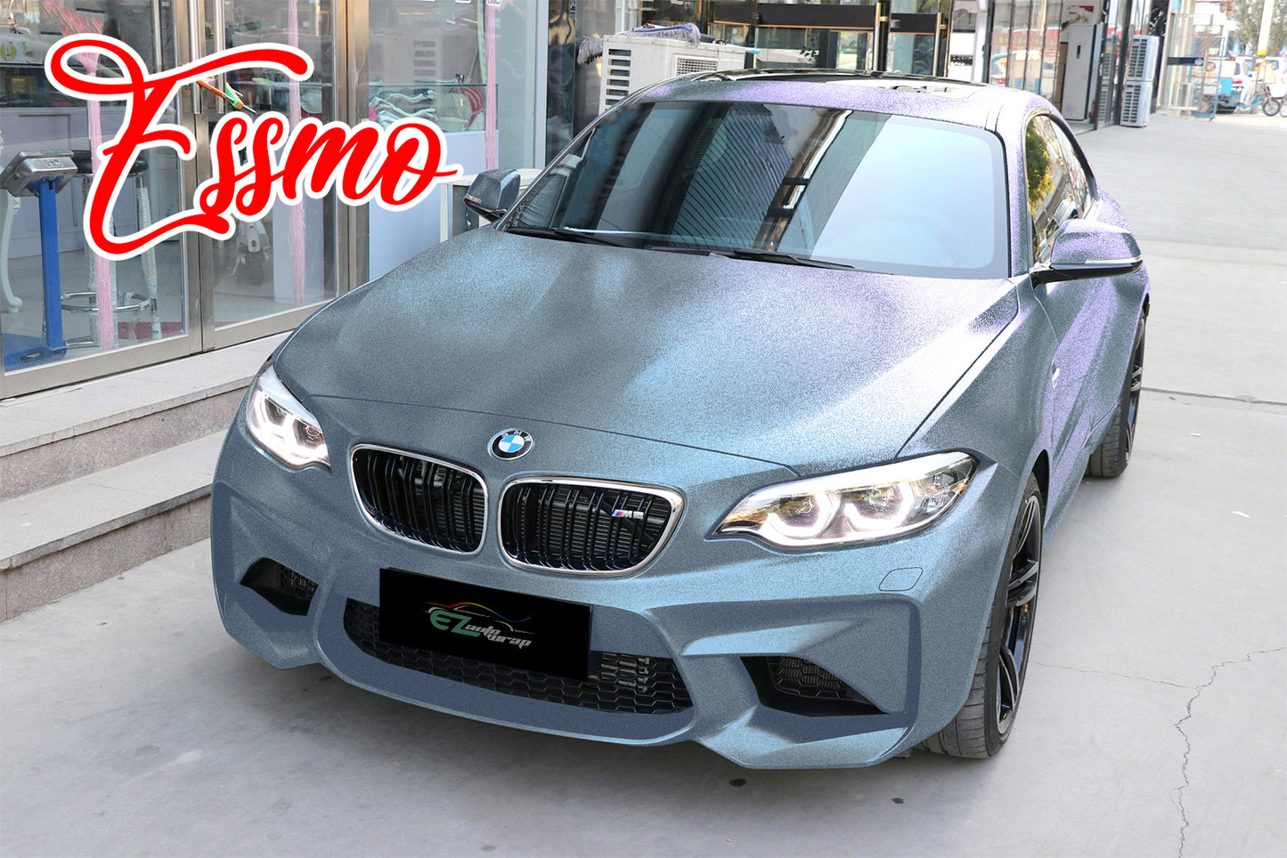 Space Candy Matte Gray Blue Vinyl Wrap