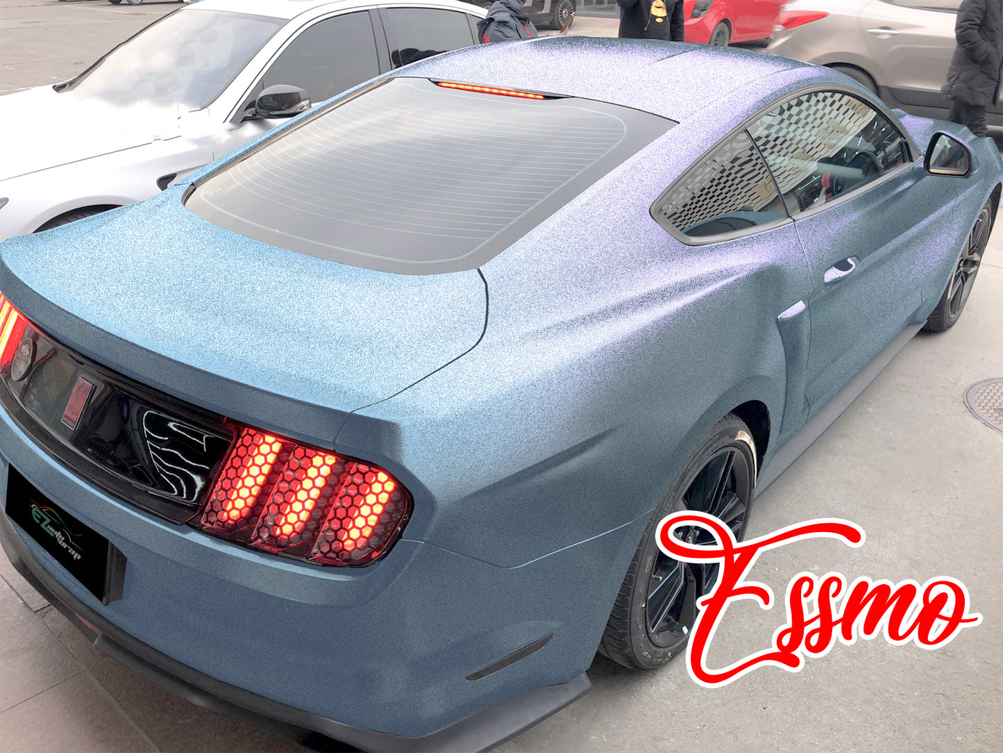 Space Candy Matte Gray Blue Vinyl Wrap