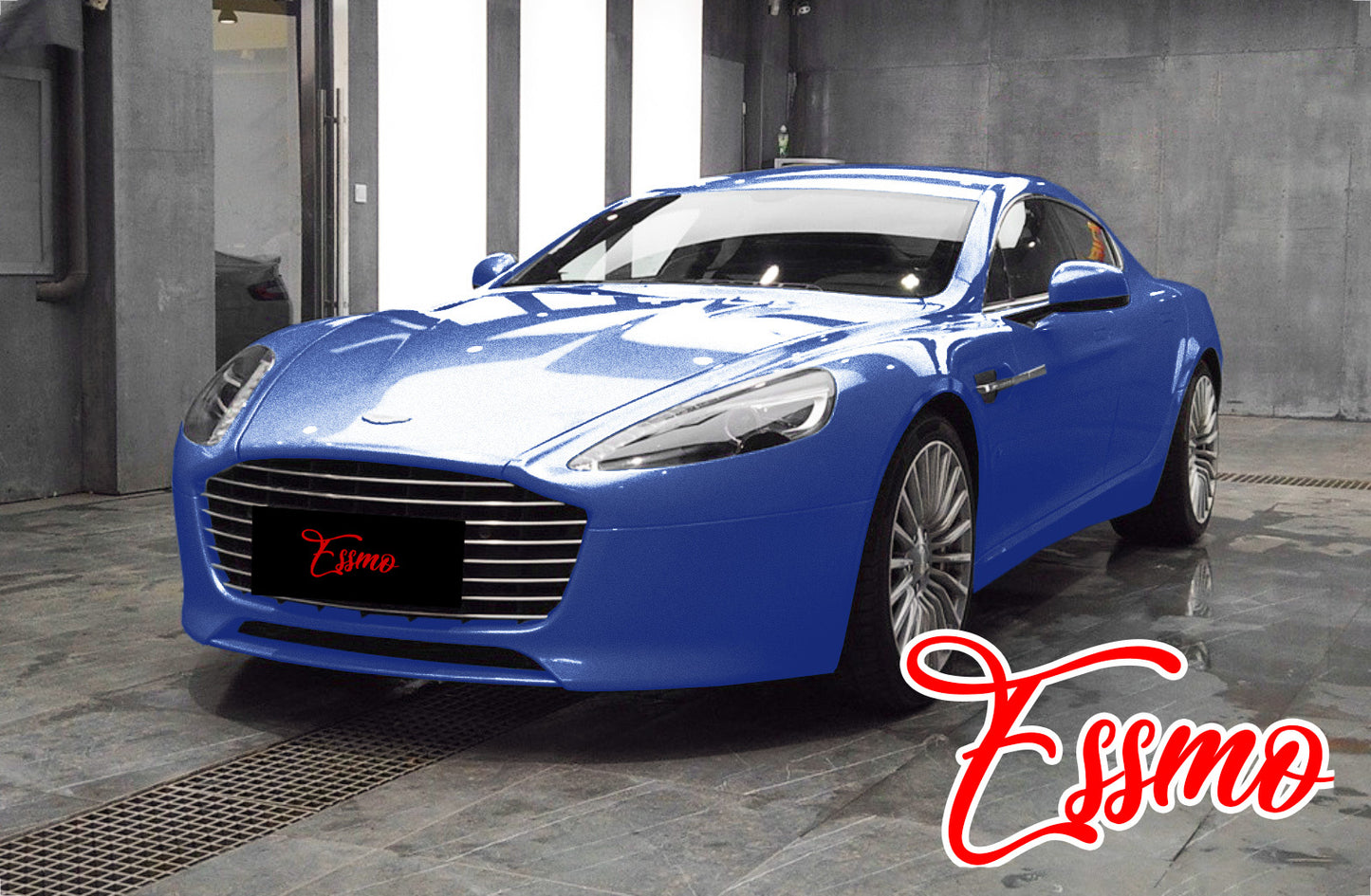 Super Gloss Metallic Frosted Blue Vinyl Wrap