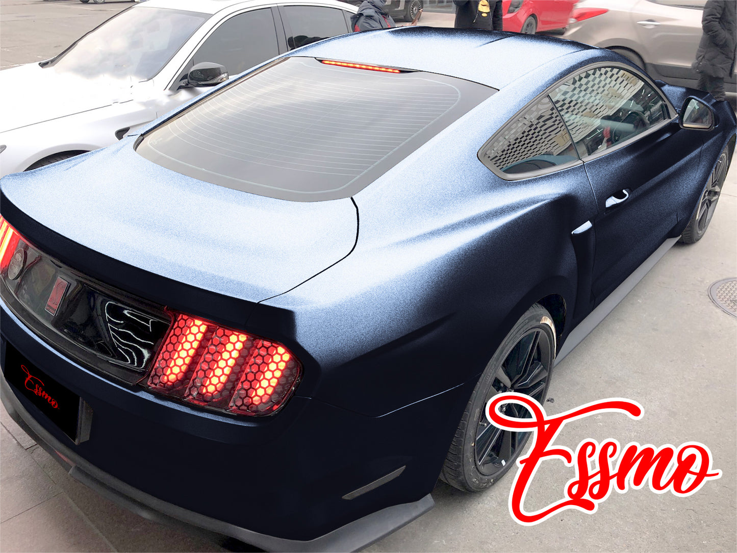 Matte Metallic Satin Pearl Thundercloud Blue Vinyl Wrap